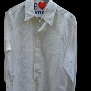Consumers Union  UnisexVintage Crewel Button Down.L